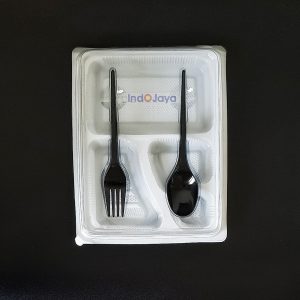 Bento S4 Putih Sendok Garpu