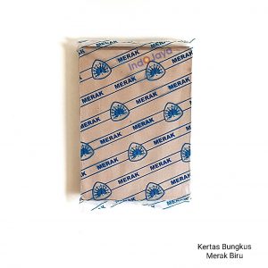 Kertas Bungkus Merak Biru
