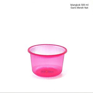 Mangkok 500ml Garis Merah Nat